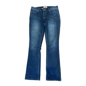 Carhartt Slim Fit Bootcut Midrise Medium Wash Blue Jeans Womans 14‎ Tall